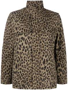 Zadig&Voltaire куртка в стиле милитари с леопардовым принтом