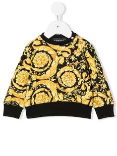 Versace Kids толстовка с принтом Barocco