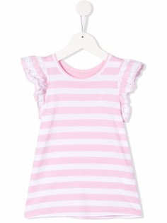 Ralph Lauren Kids футболка в полоску с оборками