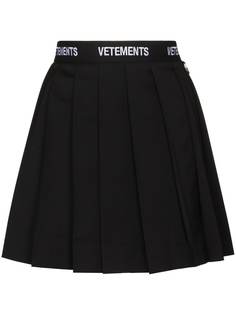 VETEMENTS плиссированная юбка мини