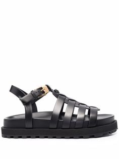 Versace leather gladiator sandals