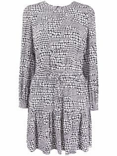 Tommy Hilfiger платье мини с абстрактным узором и поясом