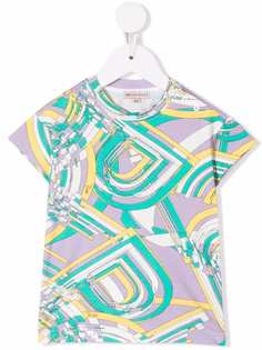 Emilio Pucci Junior рубашка с короткими рукавами и геометричным принтом