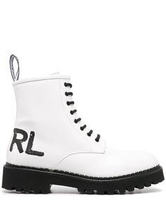 Karl Lagerfeld ботинки Troupe с логотипом