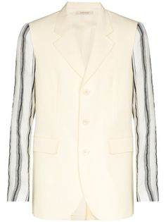 Wales Bonner пиджак с полосками на рукавах