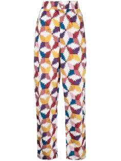 Isabel Marant Étoile прямые брюки Midaloni с узором