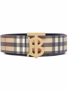 Burberry ремень в клетку Vintage Check с монограммой