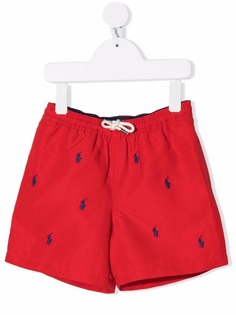 Ralph Lauren Kids плавки-шорты с вышитым логотипом