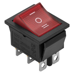 Выключатели-клавиши для удлинителей выключатель DUWI с подсветкой 250В 16А красный