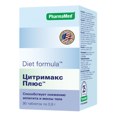 Diet Formula, Комплекс «Цитримакс плюс», 90 таблеток ДИЕТ ФОРМУЛА