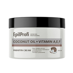 EpilProfi, Крем-парафин для рук Coconut Oil + Vitamins A, E, F, 300 мл