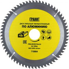 Твердосплавный диск пильный по алюминию Гранит