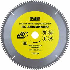 Твердосплавный диск пильный по алюминию Гранит