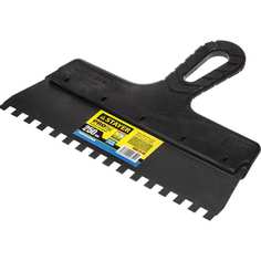 Нержавеющий зубчатый шпатель STAYER