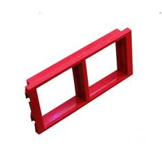 Горизонтальная двойная адаптерная рамка для напольных башенок LANMASTER