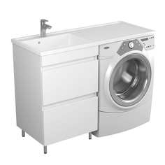 Тумба под раковину Magenta 1200 R/L и стиральную машину UNCORIA