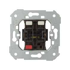 Двухклавишный кнопочный выключатель Simon