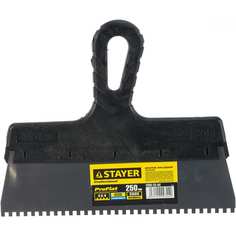 Нержавеющий зубчатый шпатель STAYER