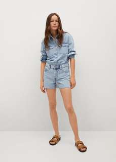 Мини-шорты с бахромой по низу - Hailey Mango