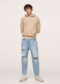 Нарочно рваные джинсы straight-fit - Xavi Mango