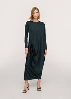 Платье с асимметричными рукавами - Lea-a Mango