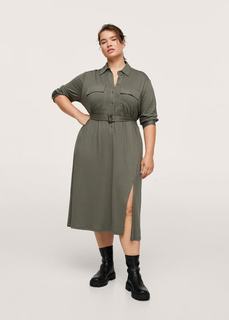 Платье-рубашка из модала - Sahara Mango