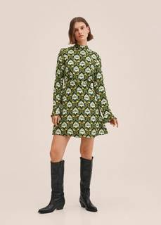 Струящееся платье с принтом - Pety Mango