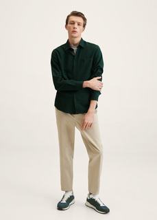 Рубашка slim fit из хлопка - Ios Mango
