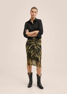 Юбка с принтом и сборками - Tulipa Mango