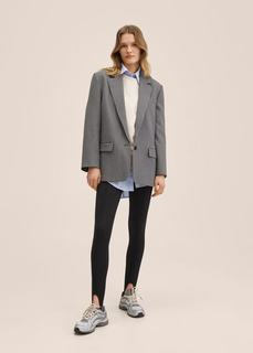 Пиджак оверсайз в гусиную лапку - Flamingo Mango