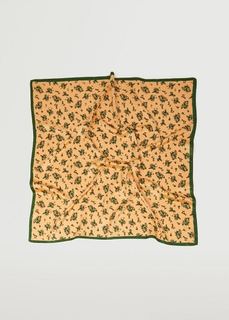 Платок с цветочным принтом - Teatime Mango