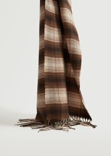 Шарф из шерсти в клетку - Vintage Mango