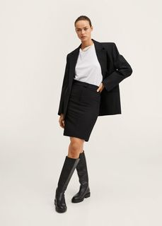 Юбка-карандаш с разрезом - Macaronh-a Mango