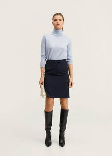 Юбка-карандаш с разрезом - Macaronh-a Mango