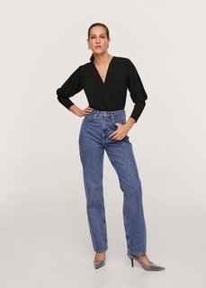 Трикотажное боди с длинными рукавами - Sphalt Mango