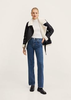 Прямые джинсы с посадкой на талии - Gala Mango