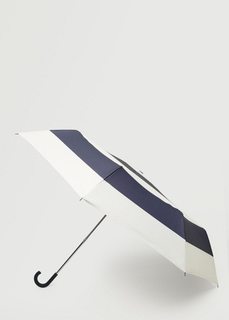 Складной зонт с полосками - Stripes Mango