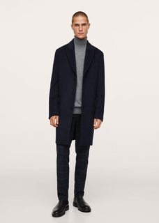 Шерстяной джемпер с высоким воротником - Willyt Mango