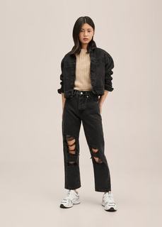 Нарочно рваные джинсы - Rotos Mango