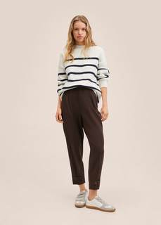 Полосатый джемпер в резинку - Matching Mango