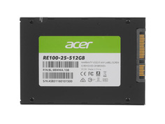Твердотельный накопитель Acer 2.5 RE100-25 512Gb BL.9BWWA.108