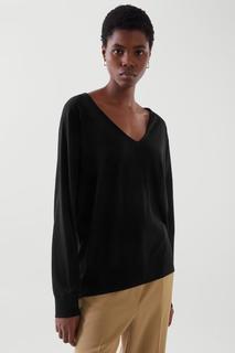 ДЖЕМПЕР ИЗ МЕРИНОСОВОЙ ШЕРСТИ С V-ОБРАЗНЫМ ВЫРЕЗОМ COS