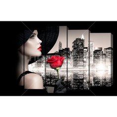 Картина модульная, 125х80 см, 5 модулей, V-663