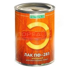 Лак Empils, ПФ-283, глянцевый, пентафталевый, прозрачный, для внутренних работ, 0.8 кг Эмпилс