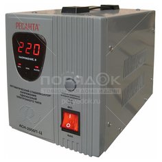 Стабилизатор напряжения Ресанта, ACH-2000/1-Ц, 2 кВт, 140-260 В, 63/6/4