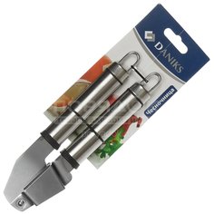Пресс для чеснока Daniks, Стандарт, с металлической ручкой, YW-KT006S-1/D-030