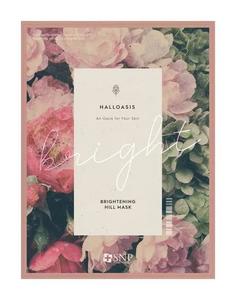 Тканевая маска SNP Halloasis Brightening Hill Mask для тусклой и сухой кожи лица, с экстрактом пустынной розы, 25мл