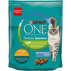 Сухой корм Purina ONE для взрослых кошек, с высоким содержанием курицы, 680гр