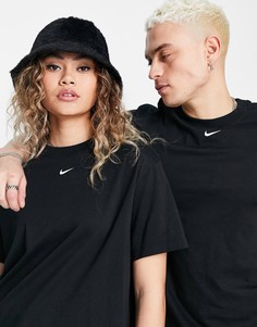 Черная oversized-футболка в стиле унисекс Nike Trend-Черный
