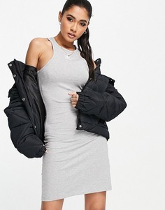 Серое облегающее платье adidas Originals essentials-Черный